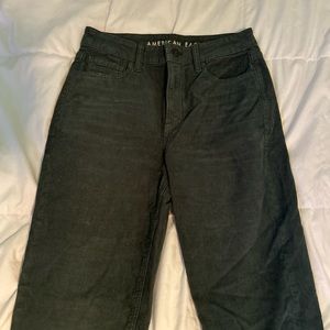 american eagle green corduroy denim